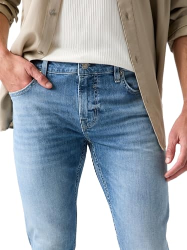 Jean Guess Miami Denim Mid Blue en taille 29 coupe droite élégante - 3
