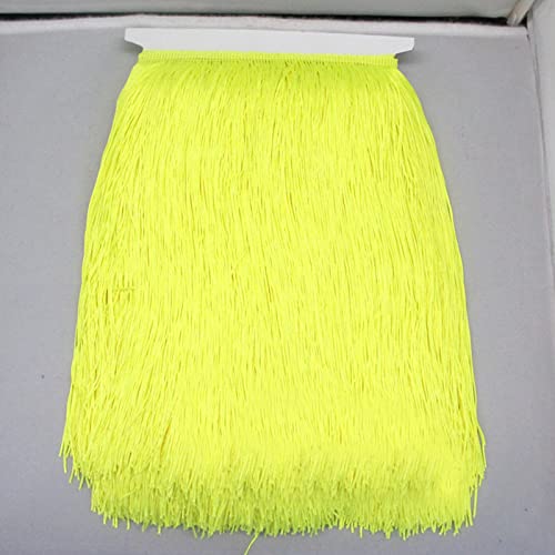10 Yard/lot 30 CM Long Polyester Gland Dentelle Africaine Frange Garniture pour Coudre Robe Latine Vêtement Accessoires Ruban-10 mètres, 19