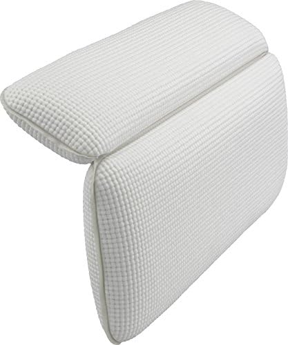 Surpahs Non-Slip Semi-Soft Bathtub Spa Pillow [Improved Suction Cups]