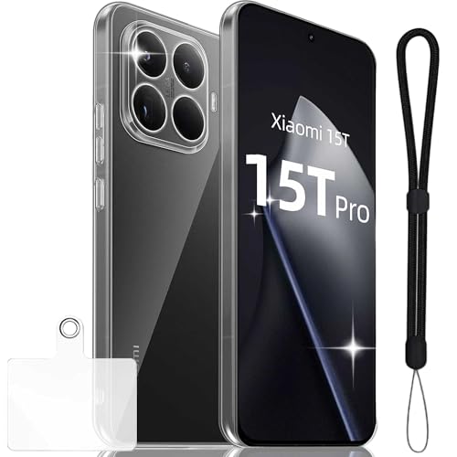 �y�������������i�o�zXiaomi 15T Pro �p �P�[�X +�����\�t�y�ђZ�R �ϏՌ� �ϋv�� ���ϖh�~ �w��h�~ ���^�y�� �_�炩����G�� Xiaomi 15T Pro �p �\�t�g �N���A �S�ʃJ�o�[ (�N���A)