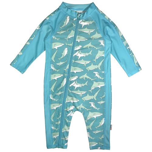 SwimZip Boys' Long-Sleeve UPF 50+ Swimsuit for Baby, Toddler, & Little Boys