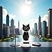 Black Solar Cat Dancing Cat Figure Car Ornament,Dancing Ornaments Solar Powered Car Dashboard Interior Decoration Desktop Decor Gift Window Party Car Desk Home，Learning and Education