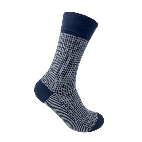 Image of Mint & Oak Long Socks For Men, Soft Cotton Calf Length Socks, Colorful Sock Gift For Men, Full Length & Odour Free, Funky Socks - Gift Box of 3