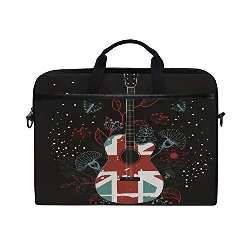 Sacoche ordinateur 14-15.4 pouces Jezz Music Guitar à bandoulière pour PC portable et MacBook