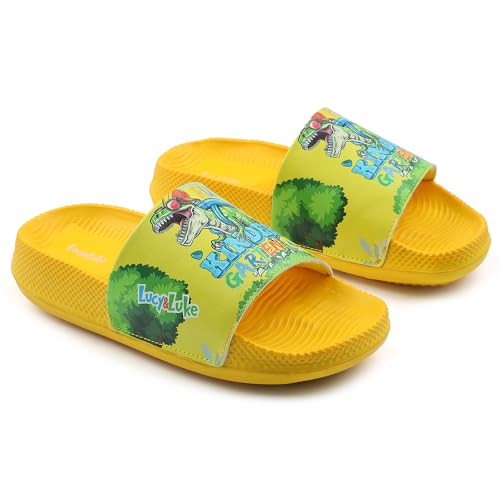 Image of Liberty Lucy & Luke CONNER-2E Casual Printed Slides Slipper For Kids With EVA Sole | Comfortable PU Outsole | Cushioned Footbed | Lightweight and Trendy Design | Stylish Footwear