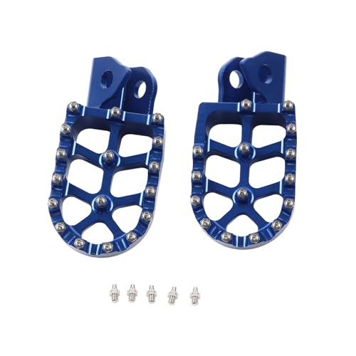 Repose-pieds de moto bleus pour WR250X | Confort sur pistes et routes de 2008 à 2015