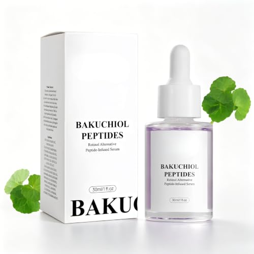 Image of Bakuchiol & Age-Defying Serum For Women, Plumping Hydrating Face Serum with Peptides, Retinol Alternative for Sensitive Skin, Smooth Fine Lines & Wrinkles,Anti-Aging Daily Essential,Infused Serum 30ml