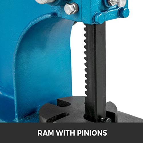 Bestequip Manual Arbor Press 1 Ton, Heavy Duty Arbor Press With 4-5/8 Inch Maximum Height, Manual Desktop Arbor Press Cast Iron Material, For Riveting Punching Holes #TOP3
