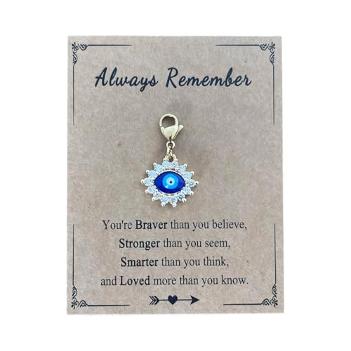 AMOBESTER Crystal Evil Eye Clip-on Charm