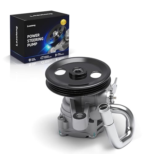 Loautong Power Steering Pump with Pulley, 2010-2011 for Kia Soul, L4 2.0L, Replace# 21-503, 571002K500