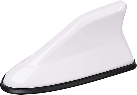 Amazon Ladruph シャークアンテナ 車用 簡単取り付け シャークフィンアンテナ ダミーアンテナ ドレスアップ 車 ルーフ 防水 簡単設置 強力粘着 汎用 感度維持 スタイリッシュデザイン ホワイト ラジオアンテナ 車 バイク