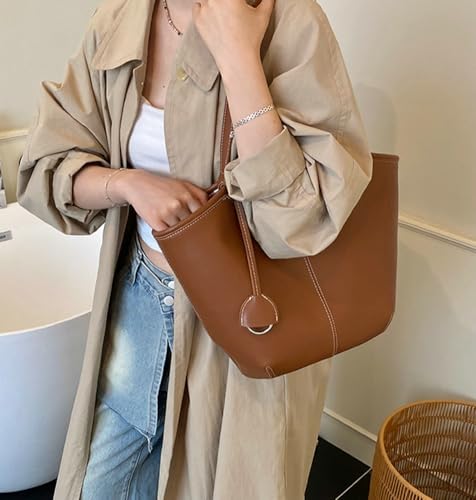 Top Handle Bags for Women PU Leather Shoulder Bag Large Capacity Purse Women's Handbags Tote Bag Hobo Bags 20253