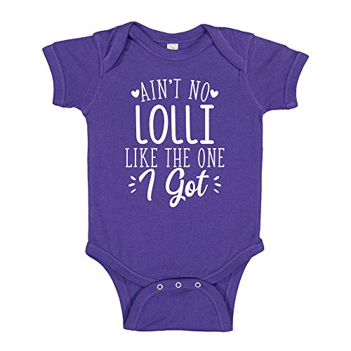 Ain't No Lolli Like The One I Got Baby Bodysuit One Piece 6 mo Purple