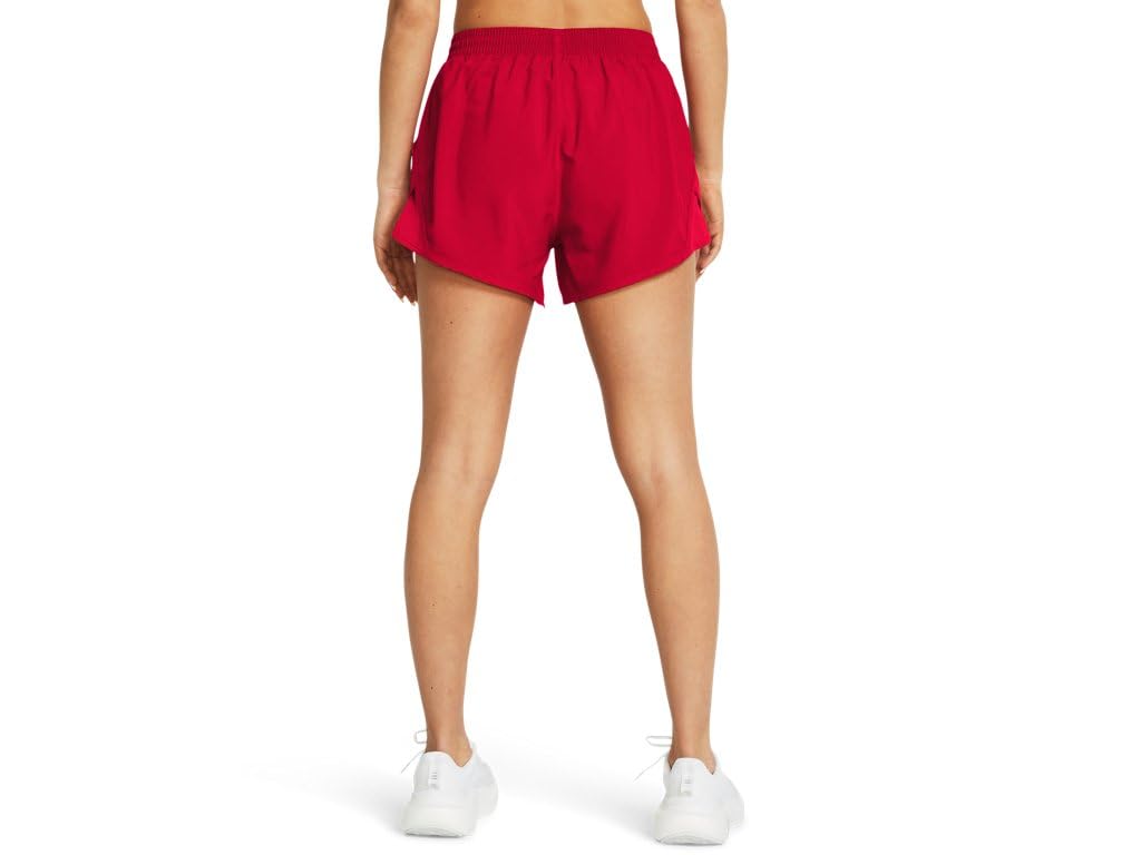 Under Armour 1382968-600-3XL Women's UA Fly-by Unlined 3' Shorts RED 3XL