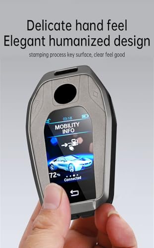 Cadeau idéal coque de clé BMW en cuir et zinc pour Série 5 et 7 - 4