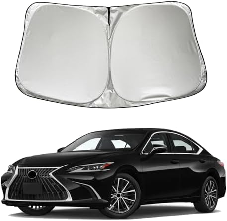 Sunshade For Car Windshield XHRING Car Windshield Sun Shade Sunshade Compatible With IS250 Is 350 F Sport Is350 Is300 Is460 250 300 Sedan 2024 2023 2022 2014 2021 Accessories Foldable F Car Sun Shade Windshield