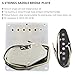 Domofa 6 Strings Saddle Bridge Plate Prewired 3 Way Switch Control Plate Neck Pickup Set for Squier Telecaster Electric Guitar Replacement Parts Chrome