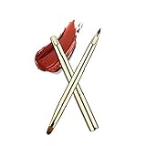 ON SALE Double-Sided Retractable Lip Brush Travel Lipstick Gloss Makeup Brush (Gold-Double sided)