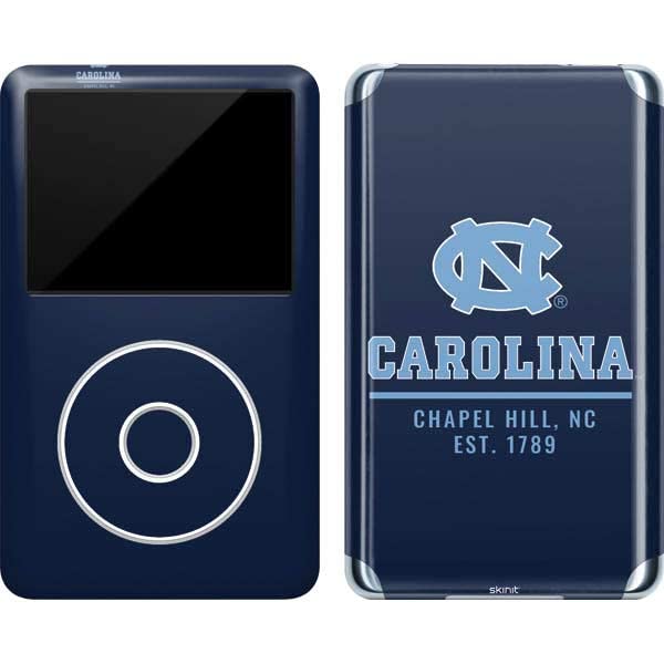 Skinit Decal MP3 Player Skin Compatible with iPod Classic (6th Gen) 80GB - Officially Licensed College Carolina Chapel Hill Design