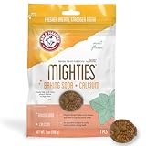 Arm & Hammer for Pets Mighties by TREADZ Dental Treats for Dogs with Baking Soda & Calcium, Help Fight Bad Breath, Plaque & Tartar, Mint, Tough Puffer Shaped, 7 Pcs (Packaging May Vary)