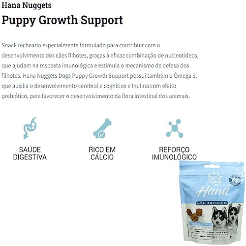 Hana Puppy Growth Suporte ao Crescimento 80g Snacks Para Cães Filhotes