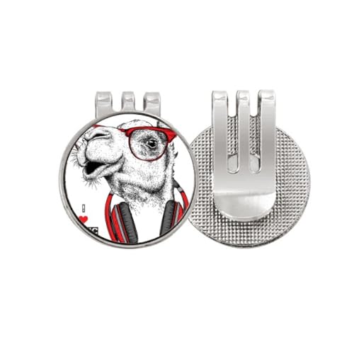 Golf Ball Marker Chapeau Clip Émail Magnétique Chameau Rock Music