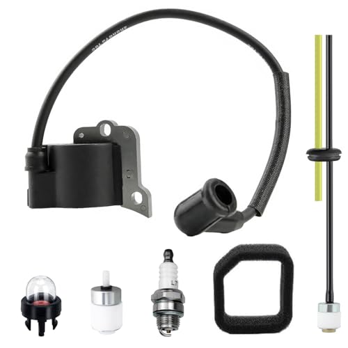 6698397 Ignition Coil Module Fit For Hitachi Tanaka RB24EAP TRB24EAP 23.9cc Leaf Blower Replace Parts - With Air Filter Assembly