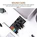 Jkjhbhged 5.1 Internal Sound Card for Windows 10 with Low Profile Bracket, 3D Stereo PCI-E, CMI8738 Chip 32/64 Bit Sound Card PCI, 500154344