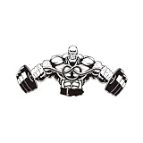 LEDMOMO マッスルマンのウォールステッカー 剥がしやすい 防水 素材 ジム フィットネス ワークアウト 壁 アート ホームデコレーション 滑らかな表面用 貼り付け可能