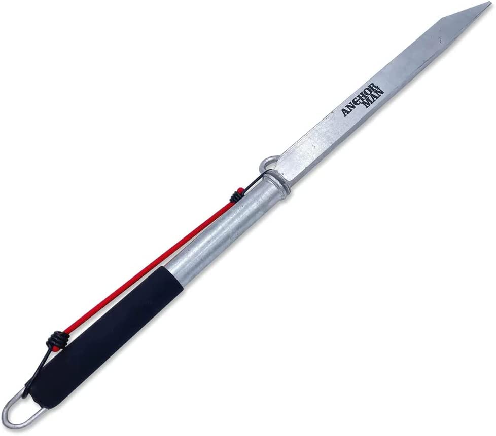 Anchor-Man Beach Spike Anchor for PWCs, Small to Medium Boats, Kayaks, Canoes, Jet Skis and Multipurpose | Pure Carbon Steel and is 100% Hot Dipped Galvanized