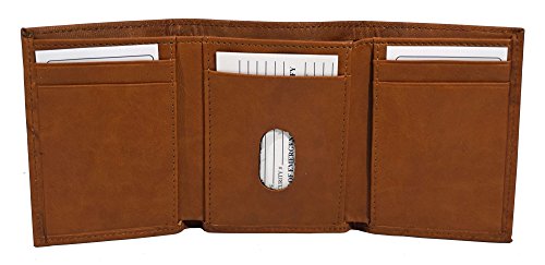 Rico Industries NCAA Leather Trifold Wallet with Man Made Interior, Minnesota Golden Gophers