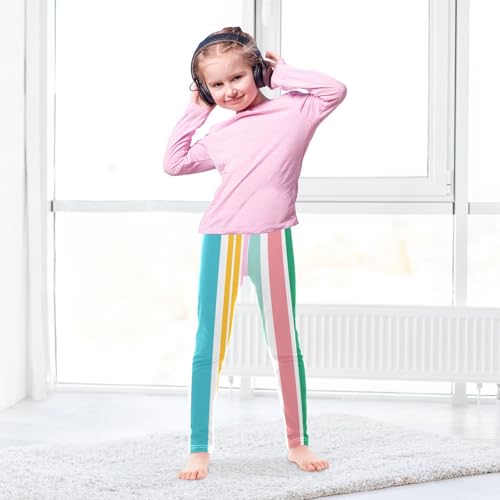 Heerful Colors Interesting Stripes Shorts for Toddler Girls Cotton Cartwheel Shorts Rash Guard for Beach4