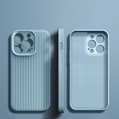 Coque silicone liquide ondulé iPhone 14 Pro Max: protection antichoc et anti-rayures durable