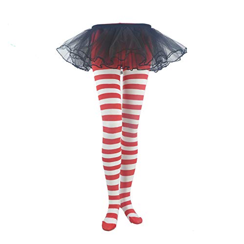 Sock Striped Xmas Stocking Christmas Hose Tights Full Length High Stocking Leggings Party Cosplay Accessaries #TOP6
