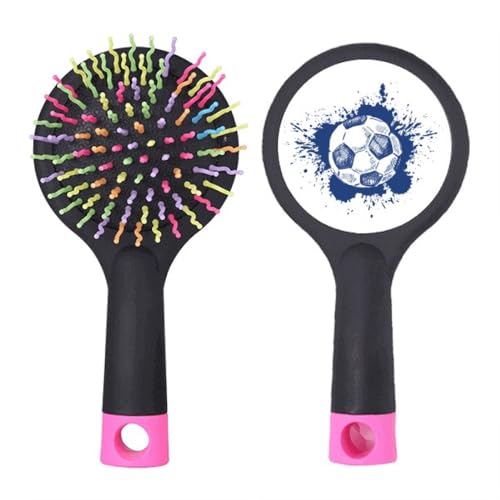 Brosse à cheveux démêlante pour cheveux épais avec coussin Bleu