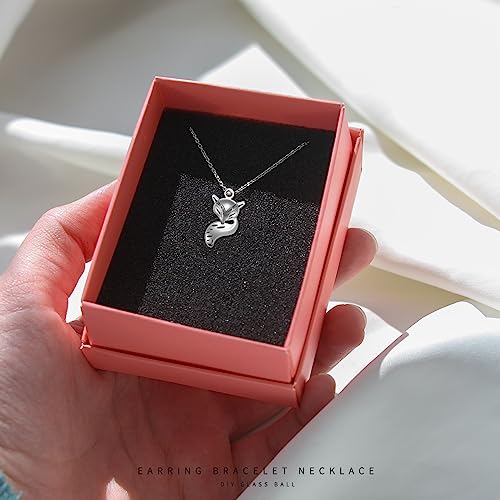 45Pcs Antique Silver Plated Fox Charms Pendant Diy Bracelets Necklace Jewelry Making Craft Wholesale 24Mmx13Mm(A318) #TOP2