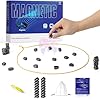 WeddHuis Jeu Magnétique, Échiquier Magnétique Portable, Puzzle Dames de Voyage, Jeu d'Échecs Magnétique, Jeux de Société Magnétiques, Jeux de Camping, Jeux de Fête pour Réunions Familiales