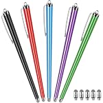 Long Stylus 5-Pack Capacitive Pen for Touchscreen, Universal Stylus Pens
