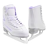 SMOOJOY Womens Ice Skates, Figure Skates with Air Cushion, Recreational Soft Beginner Figure Ice Skates for Youth Girls Boys