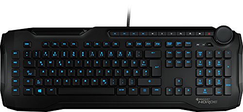 Roccat ROC-12-300-BK Horde, Tastiera USB, Layout QWERTZ Tedesco, Nero