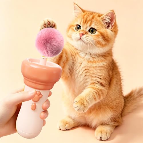 Juguete interactivo automático retráctil eléctrico con control inalámbrico para ejercicio de gato 4