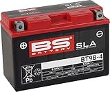 BS Battery 300642 bt9b de 4 AGM SLA Batería de Moto, Color Negro