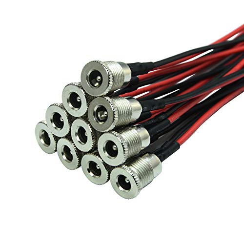 5,5 x 2,1 mm 5A DC Power Jack Socket Dc-099 30V Adaptador de conector de montagem fêmea rosqueado co