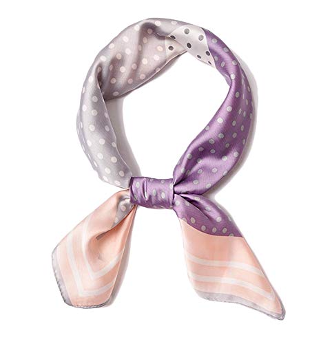 Iovorla 70 * 70cm Foulard Femme Petit Foulard Carré Multi-motifs pour Femmes Accessoires Élégants(#309-29) Cover