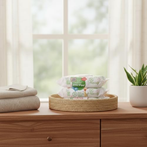 Image of Baby Wipes Bundle, 6 Pack, 432 Count, Fragrance & alcohol free, thick and quilted for a gentle clean, 99% water & plant-based ingredients