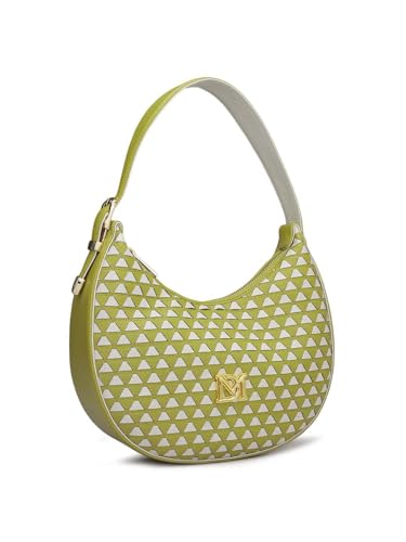 Image of Da Milano Women's Leather Shoulder Bag - Green