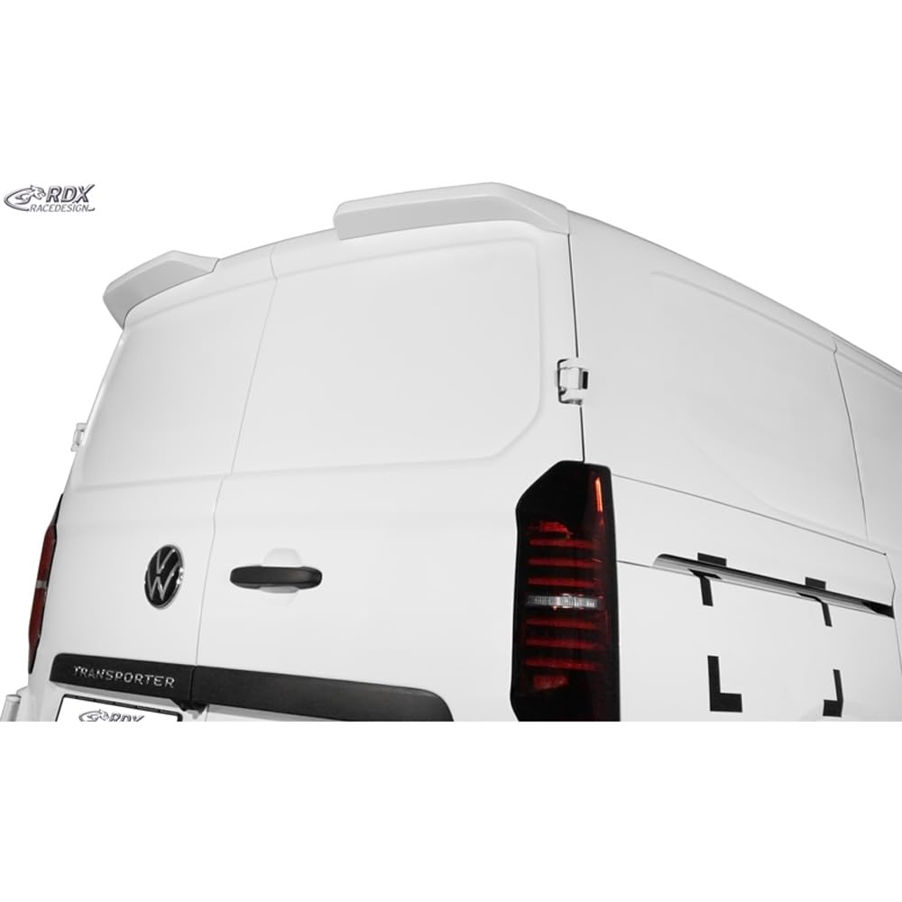 RDX Racedesign Becquet de toit compatible avec Ford Transit Custom / Tourneo Custom 2023- & Volkswagen Transporter / Caravelle T7 2024- (avec portes battantes ou hayon) (PUR-IHS)