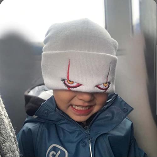 chapéu do palhaço, Chapéu feito malha lã, Chapéu palhaço olhos assustadores gorro malha chapéu dança