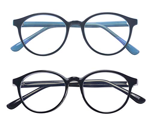 Image of Square Blue Light Blocking Glasses 2 Pack for Kids Clear Computer Blocking Glasses For Boys Girls Age 3-12
