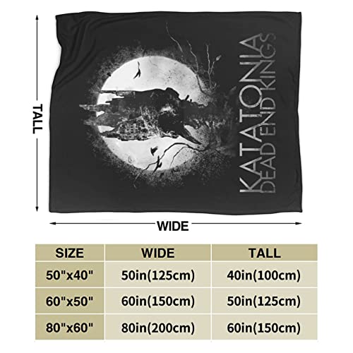 Katatonia Dead End Kings Blanket Super Soft Flannel Plush Fluffy Light Warm Breathable Comfortable 80"X60" #TOP6